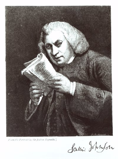 Samuel Johnson (1709-84) da Joshua Reynolds